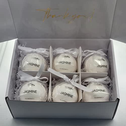 6 Luxury Bath Bomb Fizzies for Men and Women, XL
