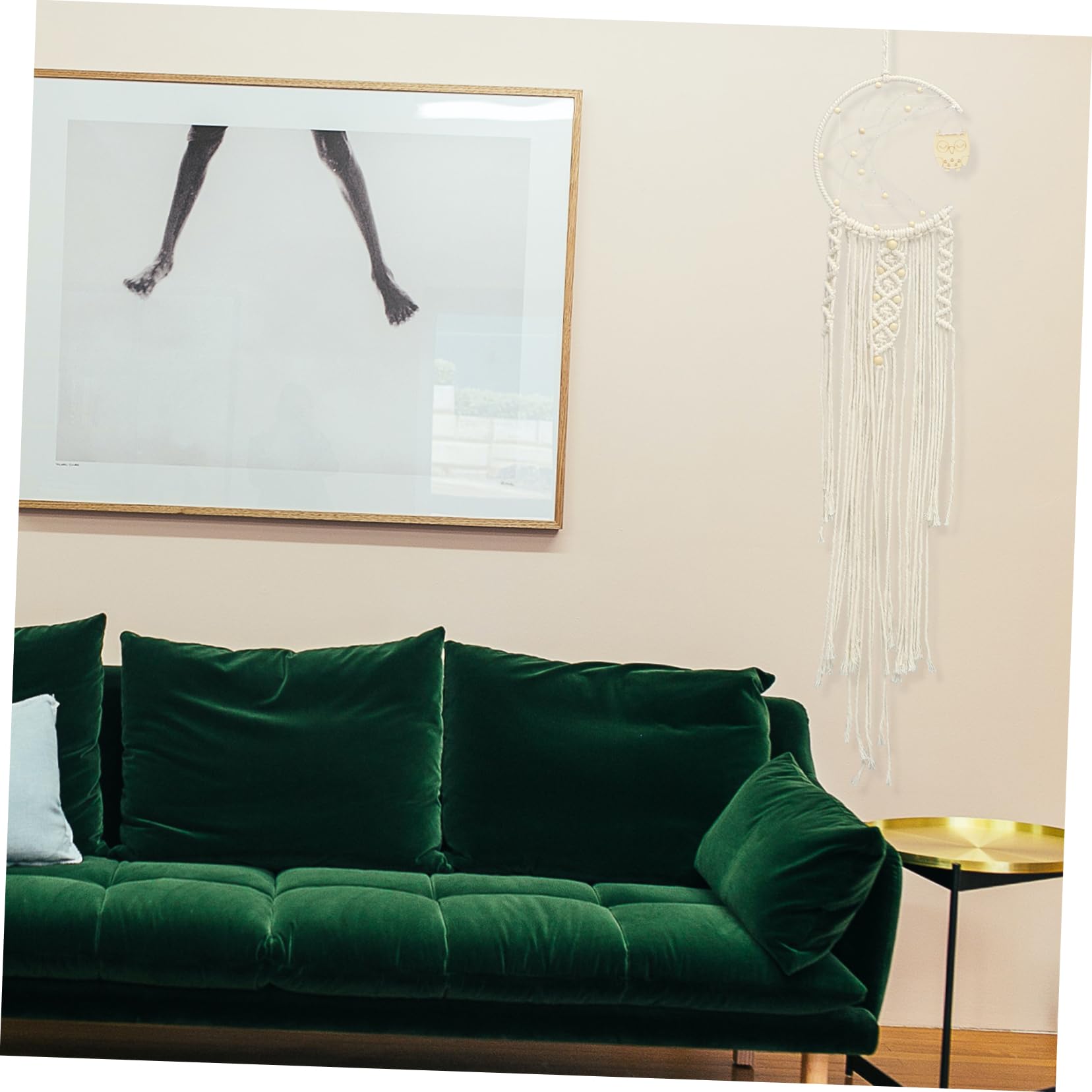 Cabilock 2piezas Macrame Woven Wall Hanging Dream Catcher De Decoración Boho para Hogar Oficina y Salas Tapestry Pendiente Artesanal para Sueños y Relax