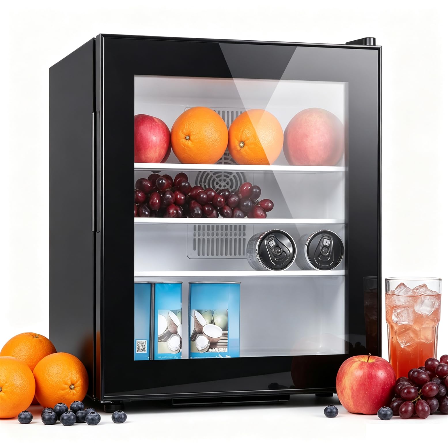 Nuxyyds Mini Cooler 30L - Compact Upright Single-Door Cooler