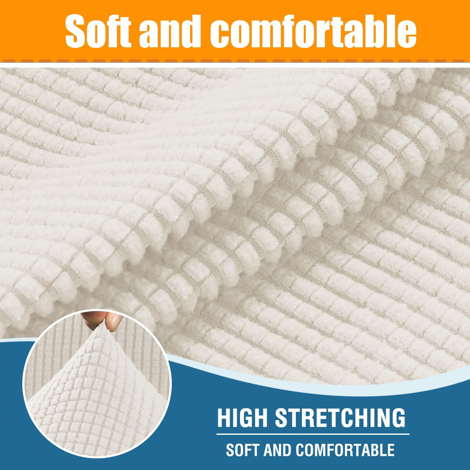 Copripoltrona Relax Reclinabile Universale, Copertura per Poltrona Elettrica Reclinabile per Poltrona Elasticizzato 1 Posto con Tasche, Coprisedile Poltrona Velluto Lavabile Antiscivolo ( Color : Blue