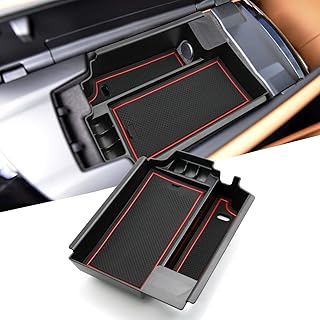 YEE PIN B M W 5-Series G30 G31 2017-2019 Mittelkonsole Handschuhfach für Armlehne Organizer Aufbewahrungsbox Mit Rutschfes...