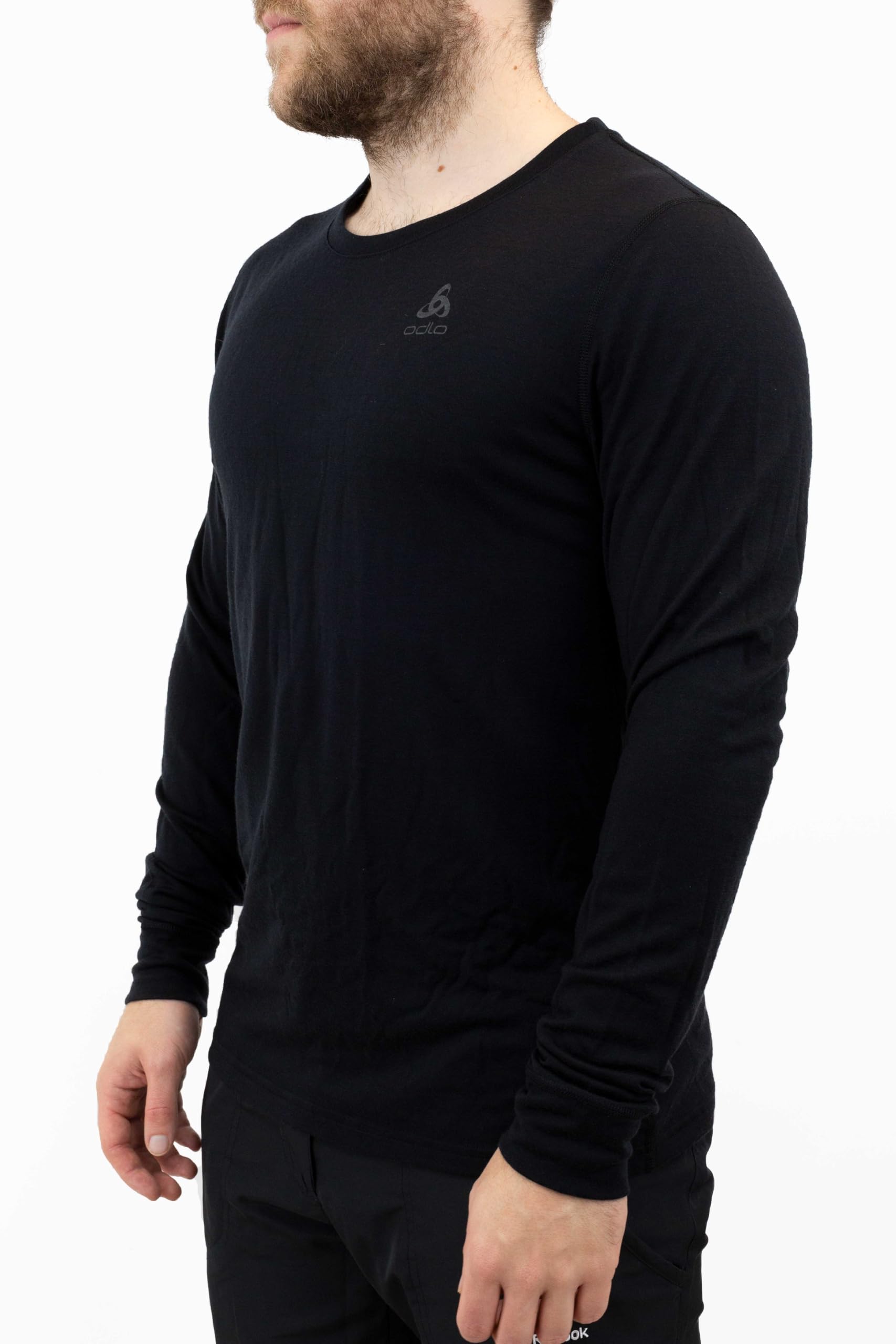 Odlo Uomo Maglietta Intima Tecnica a Maniche Lunghe 100% Merino 200 Gramm