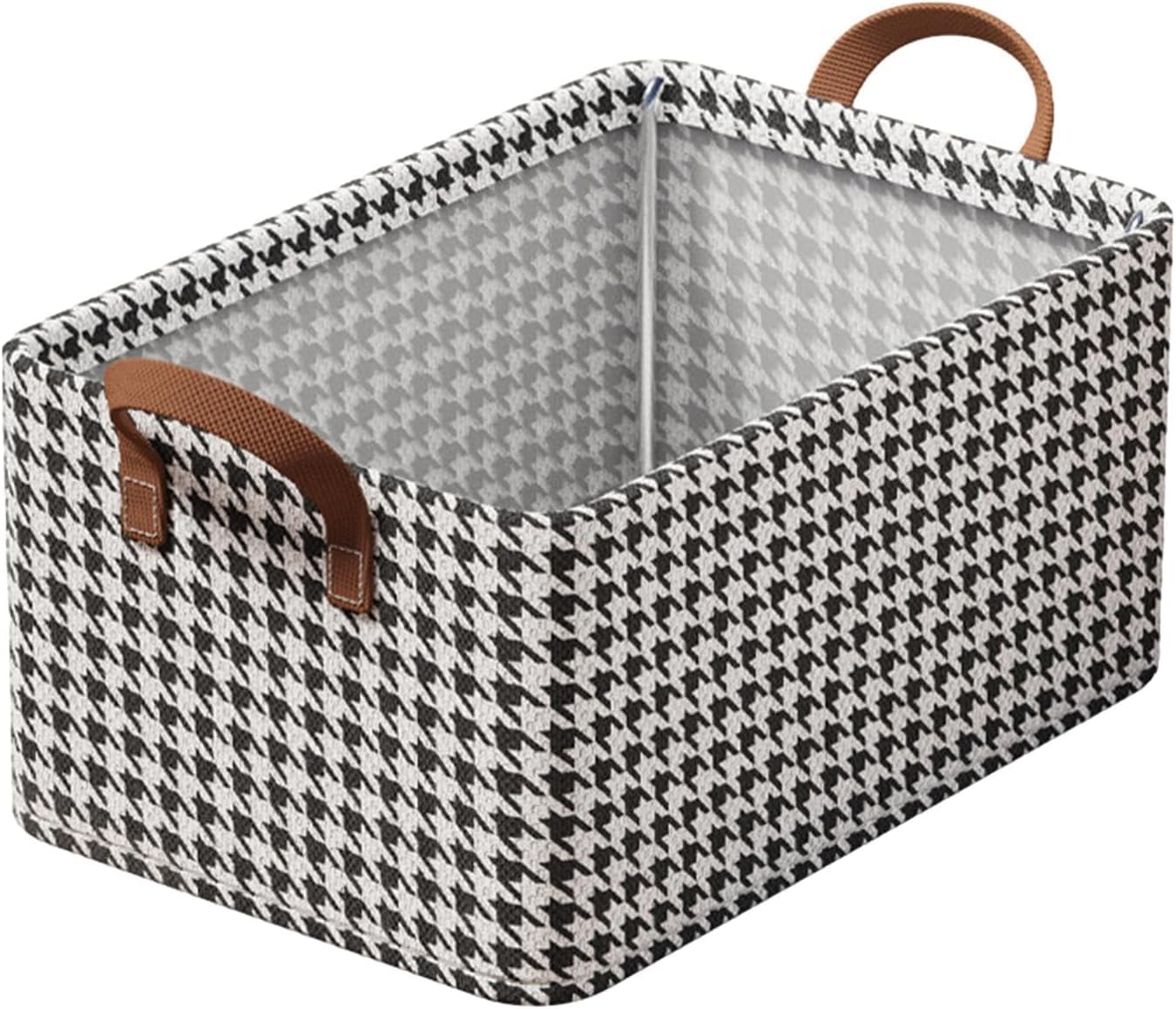Jukkre storage box for clothes jumbo sizeClassic Houndstooth Steel Frame Storage Bins, Drawer Wardrobe Organizer Folding Clothes Basket Boxes For Bedroom And Dorm Wardrobes storage (Pack of 1) (B0D73Q6Z7W) Amazon Price History, Amazon Price Tracker