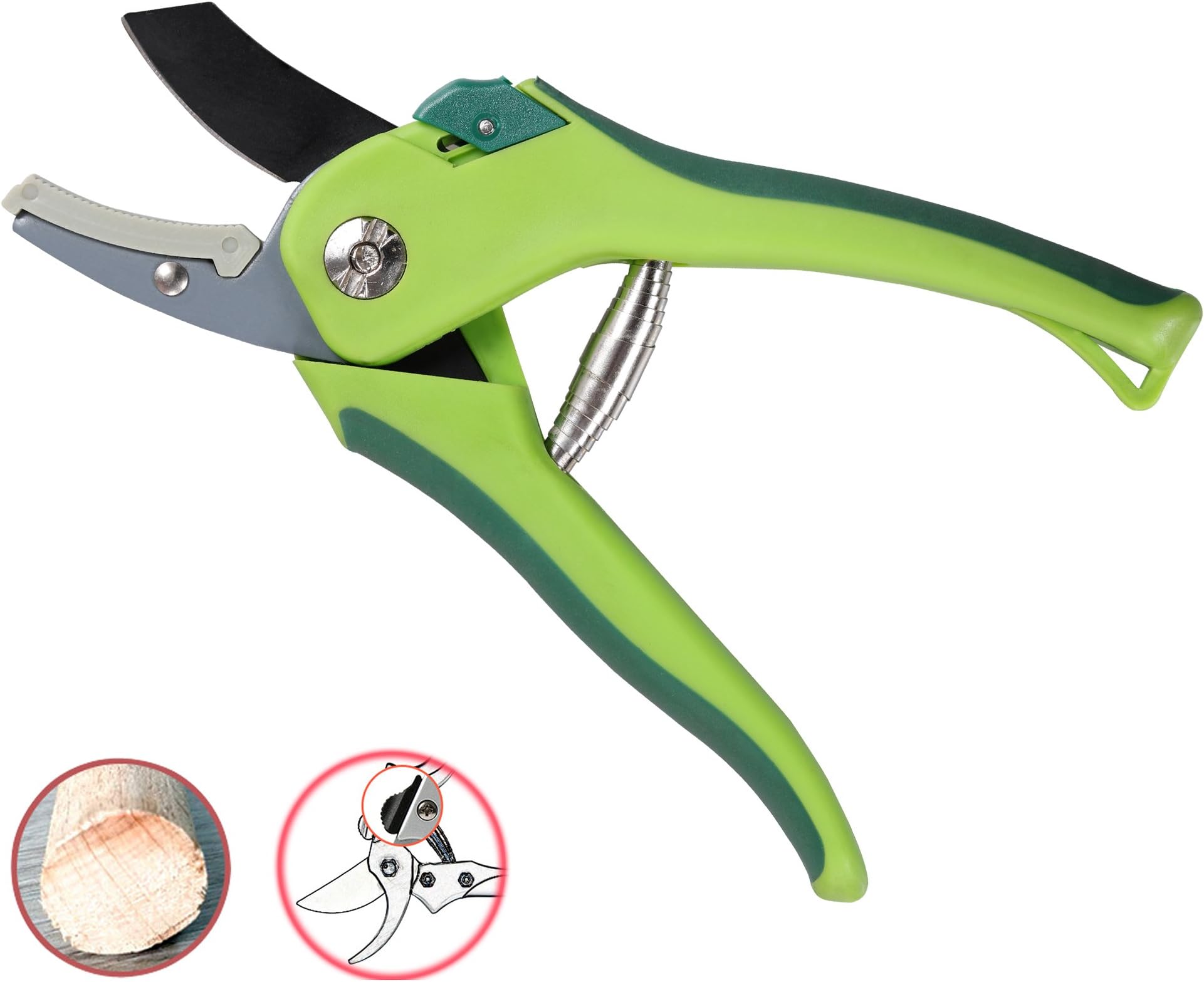 JTHM Razor Sharp Bypass Pruning Shears and Flower Cutter, Comfortable Slip Labor Saving - Bypass Professional Gardening Scissors Tool