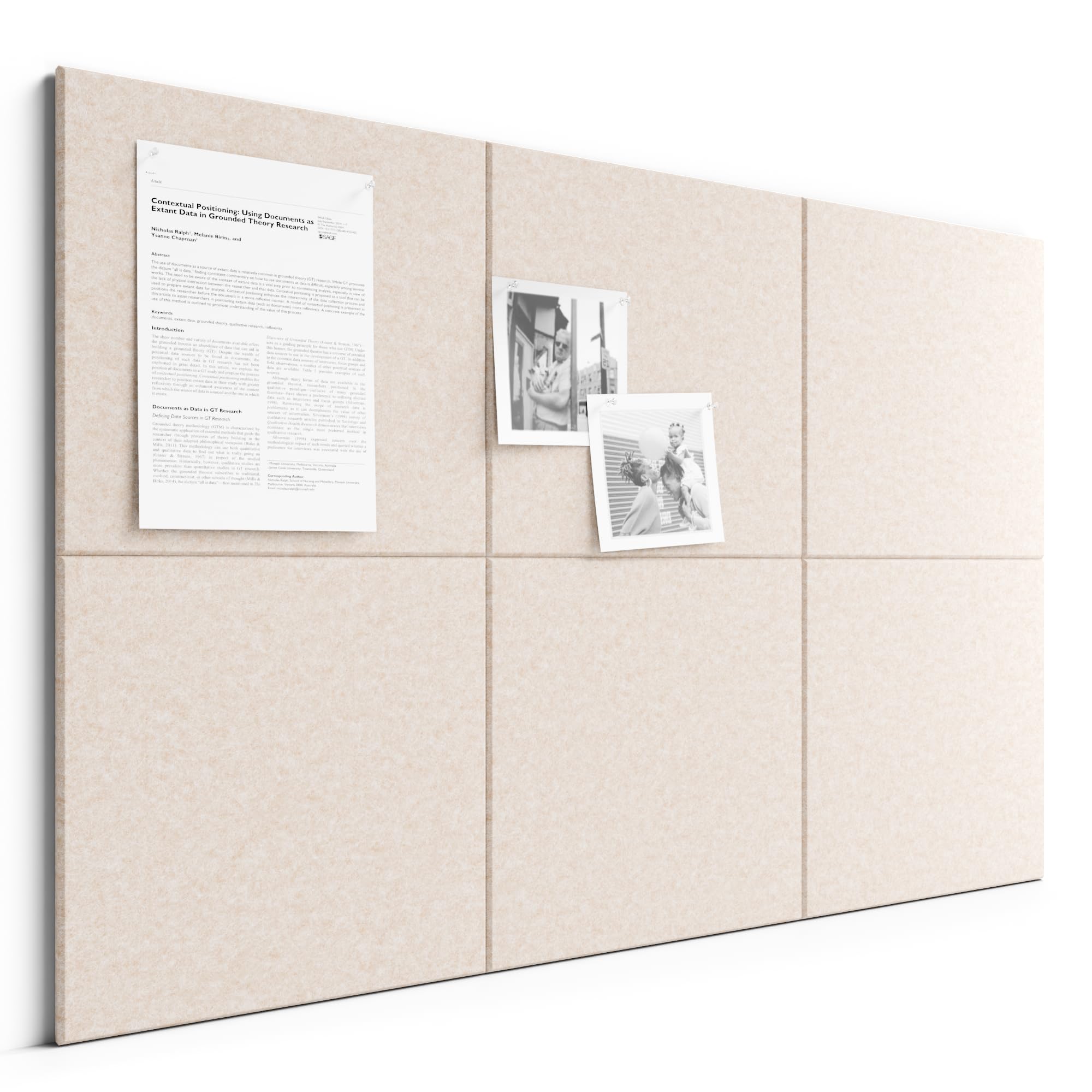 Bumusty 12er-Pack Filz-Pinnwand Lamellen-Optik 120 x 90cm,Alternative zu Korktafel,Inkl.70 Klebestreifen,Memoboard,Fotowand & Visionboard Für Büro,Kinderzimmer & Klassenzimmer
