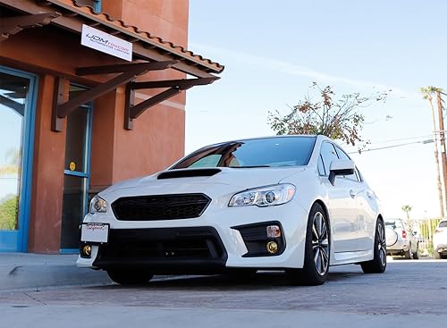 Miniatura 3 de Par de lámparas para niebla, de iJDMTOY, para lado de conductor y pasajero, con focos halógenos, Lentes amarillos