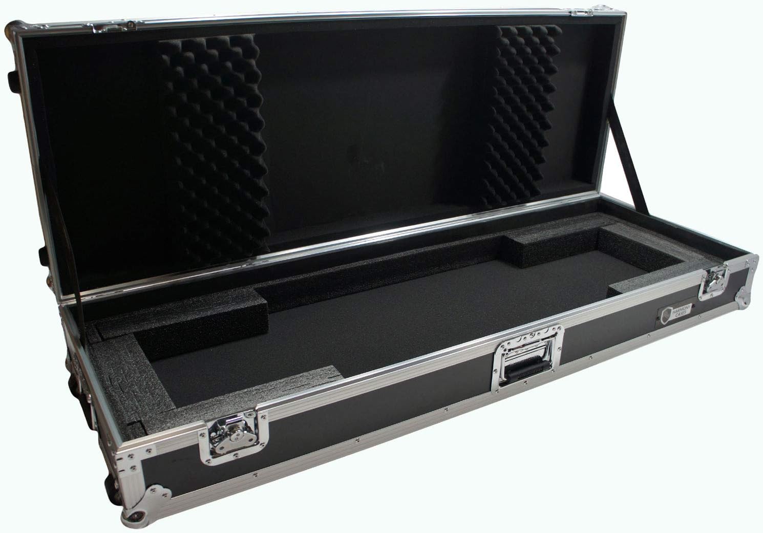 Harmony Audio Cases HCKB76W Flight Rolling ATA Hard Custom Case Compatible with 76 Note Keyboard (V2)