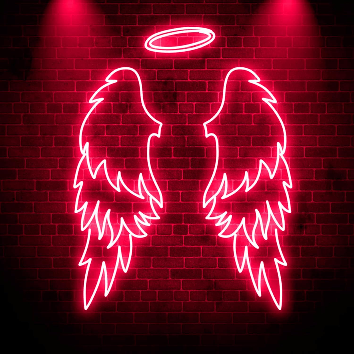 3Pcs -Angel Wings Neon Sign for Wall Decor, Custom Large Angel Light Signs, Party Decor, Party Backdrop, Bedroom Wall Sign, Bar Sign, Night Lights, Wings Neon led, Girl Room Decoration.Size:40inches (Red- Angel Wings)