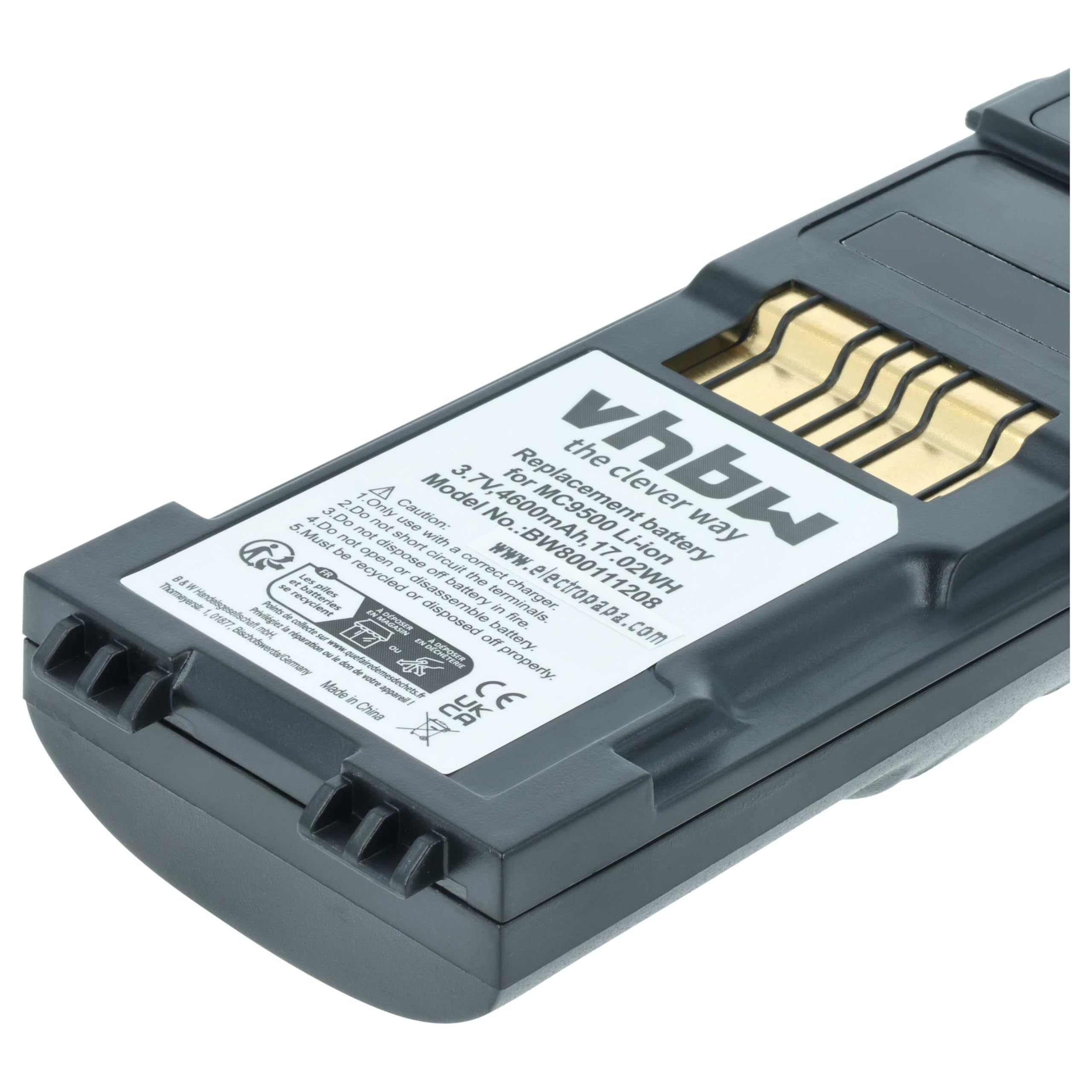 vhbw 2X Akku Ersatz für Symbol 82-111636-01 | BTRY-MC95IABA0 für Barcodescanner POS (4600 mAh, 3,7 V, Li-Ion)