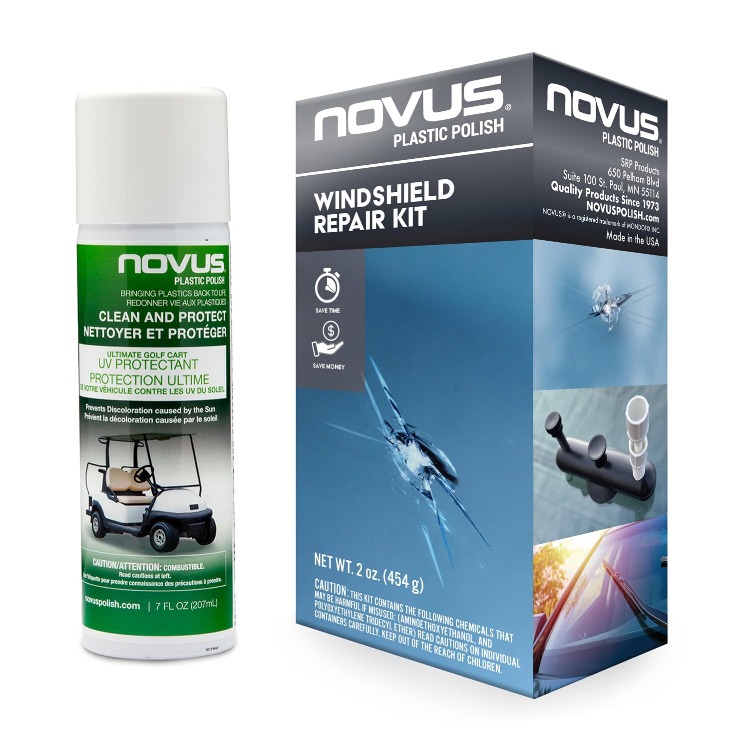 Novus Power Polish Golf Cart Bundle | Buffing Kit + UV Surface Protection Polish
