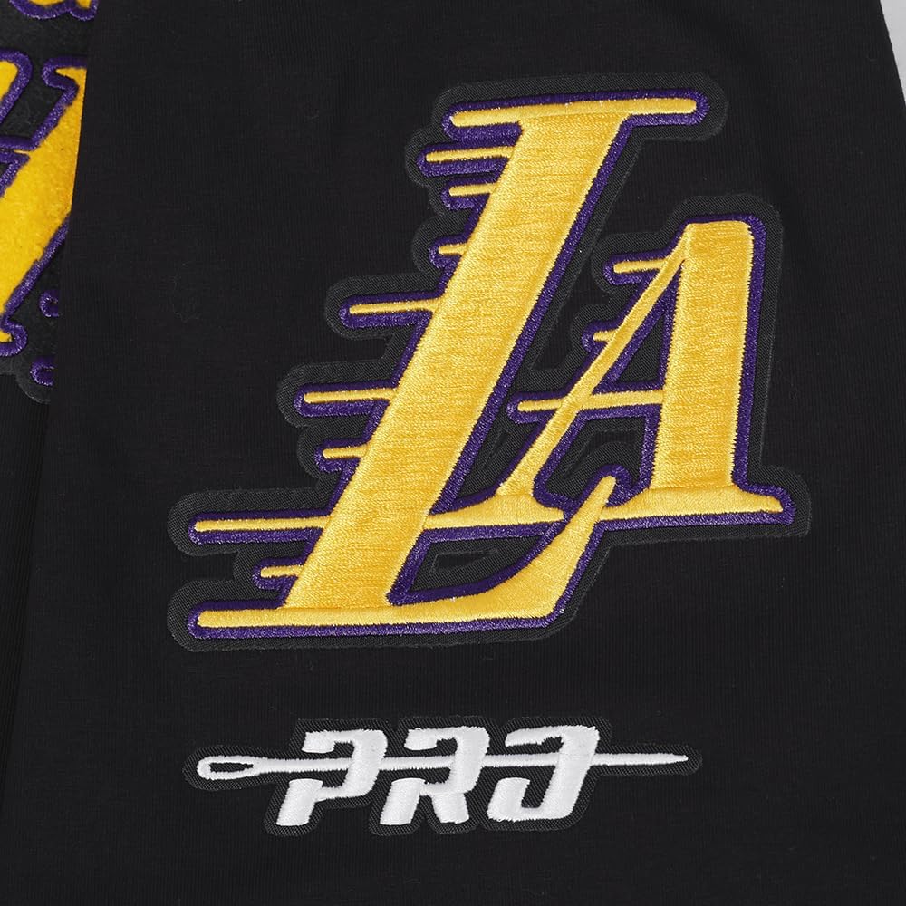Pro Standard Mens NBA Los Angeles Lakers Lebron James #23 Classic Player Short Sleeve Tee Black XL - Image 6