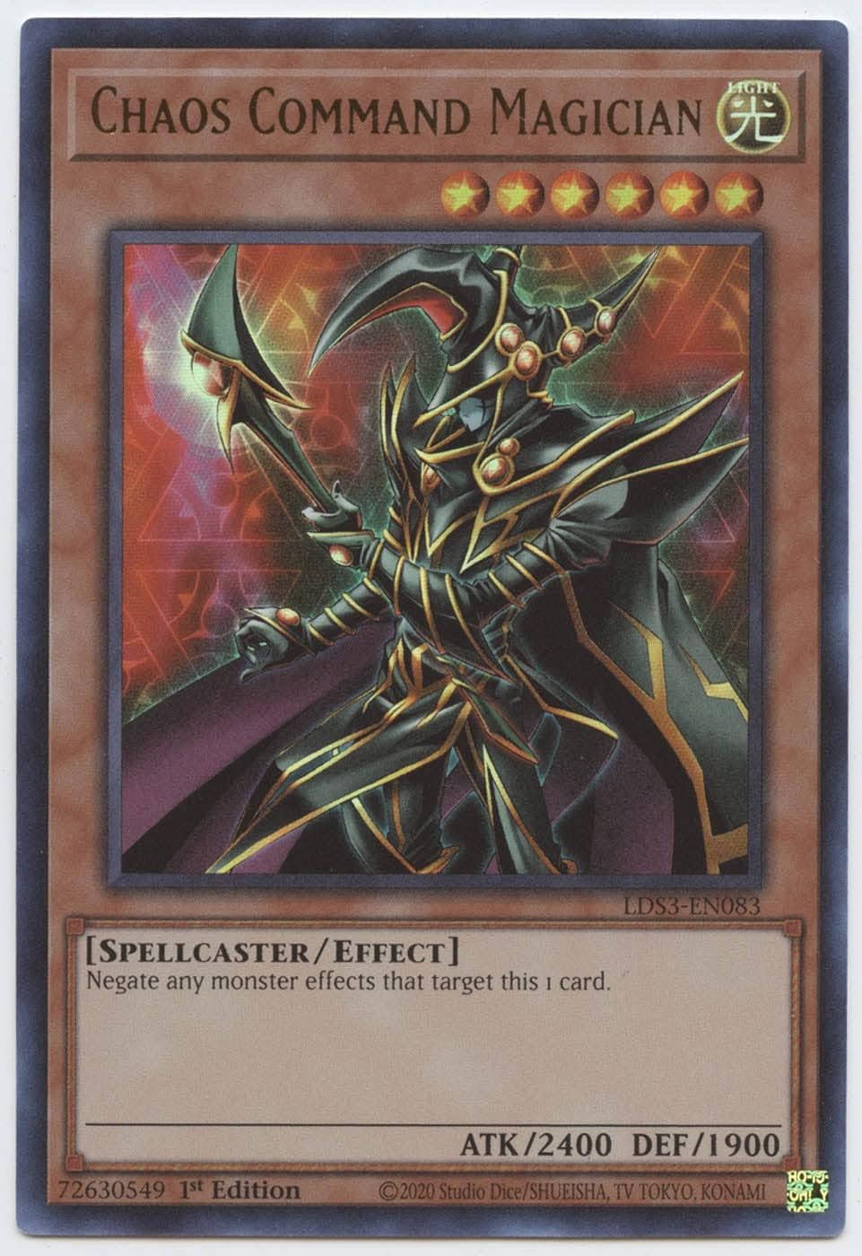 Chaos Command Magician - LDS3-EN083 - Ultra Rare - 1st Edition