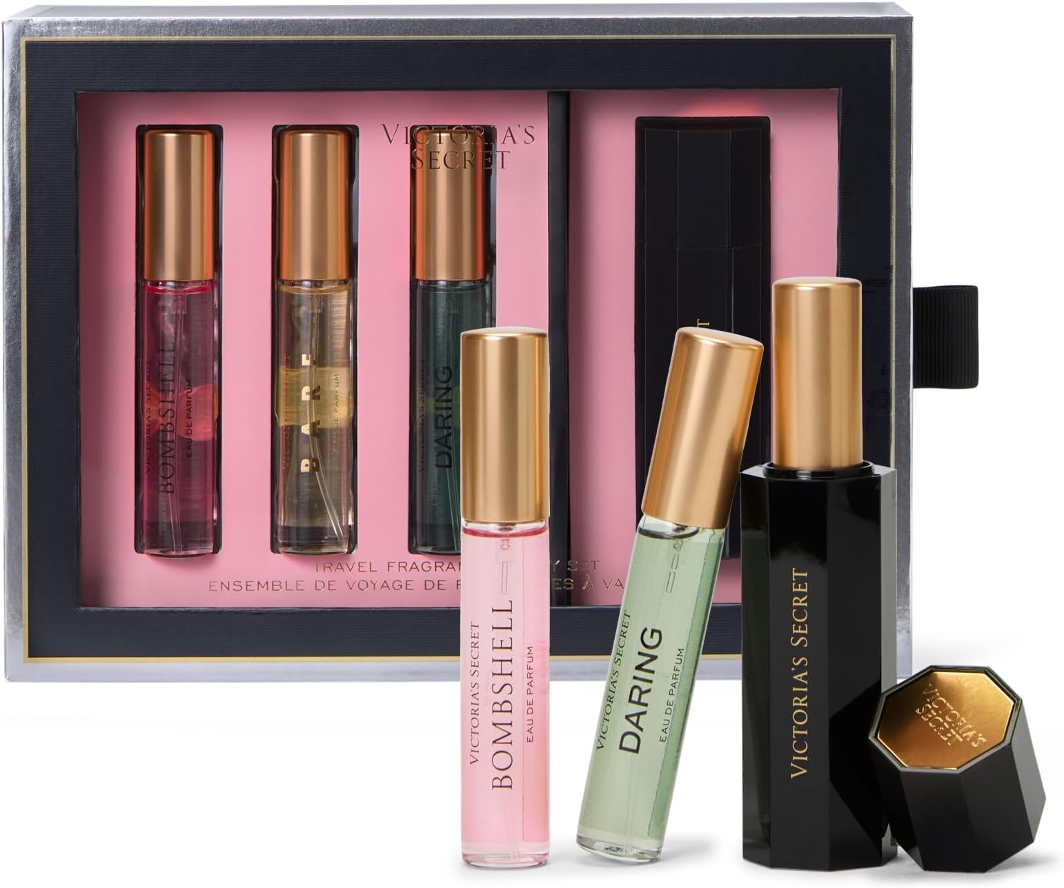 Travel Fragrance Spray Gift Set, Bombshell, Bare & Daring, Assorted Scents