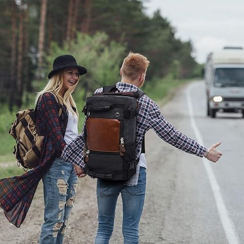 Miniatura 6 de KAKA - Mochila duradera resistente al desgaste, mochila de viaje con bolsa de viaje