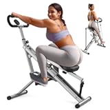 Sportsroyals Squat Machine for Home&comma;Ride & Rowing Machine for Glutes Butt Thighs&comma;Ab Back&sol;Leg Press&comma;Foldable & Easy Setup Exercise Equipment w&sol;Adjustable Resistance&comma;350lbs Capacity