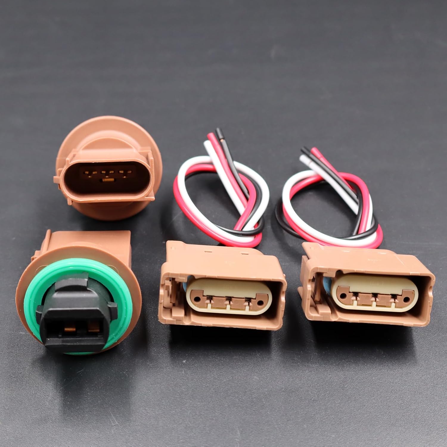 LIZAPUS 2PCS Turn Signal Socket Connector Kit Compatible with Jeep Compass 2011-2017 2.0L/2.4L 68091384AB