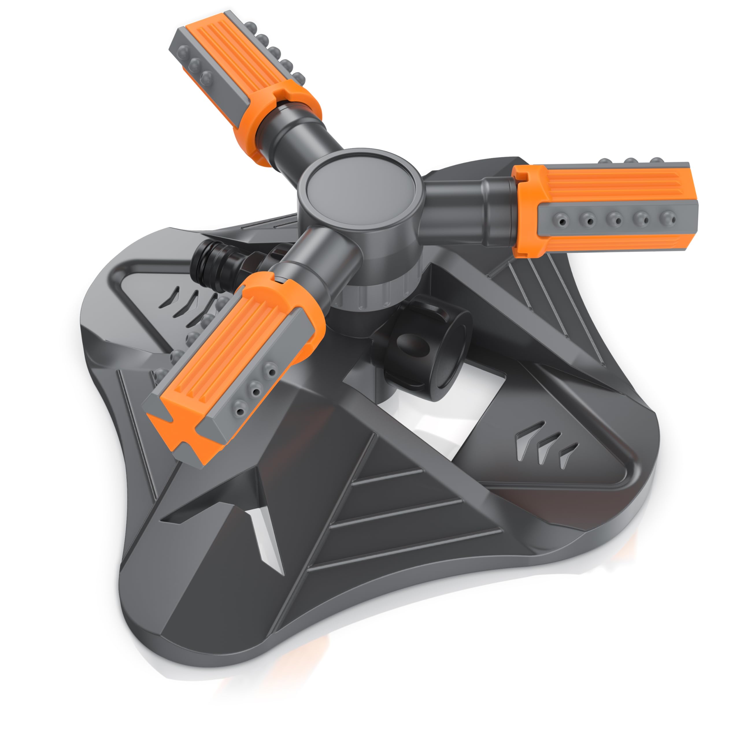 Brandson - Rasensprenger 3/4 Zoll - 360 Grad Kreisregner - Garten Sprinkler - Rotierender Wasser Sprinkler - mit Schnellkupplung - für Bewässerungsanlagen - Rasensprinkler für den Garten