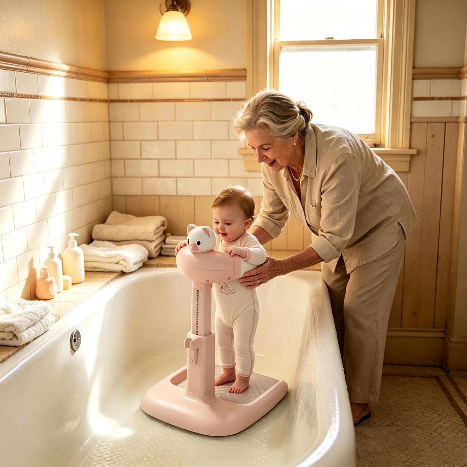Supporto Doccia In Piedi Per Bambini Vasca Da Bagno Pieghevole E Di Facile | Supporto Bagno In Piedi Per Nonni Bambini Bambine Piccoli Appartamenti Routine Quotidiana E Vacanza