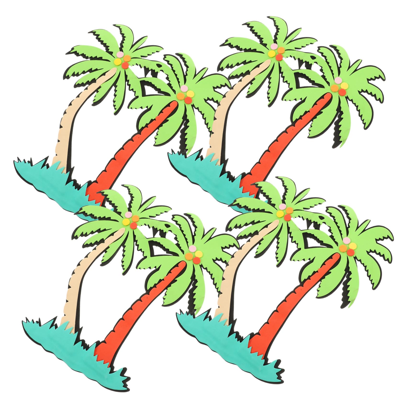 Toyvian 5piezas Pegatina Decorativa De Pared Para Aula Diseño De Palmera De Material Para Decoración De Clase Fácil De Quitar Para Habitaciones Infantiles y Espacios Creativos