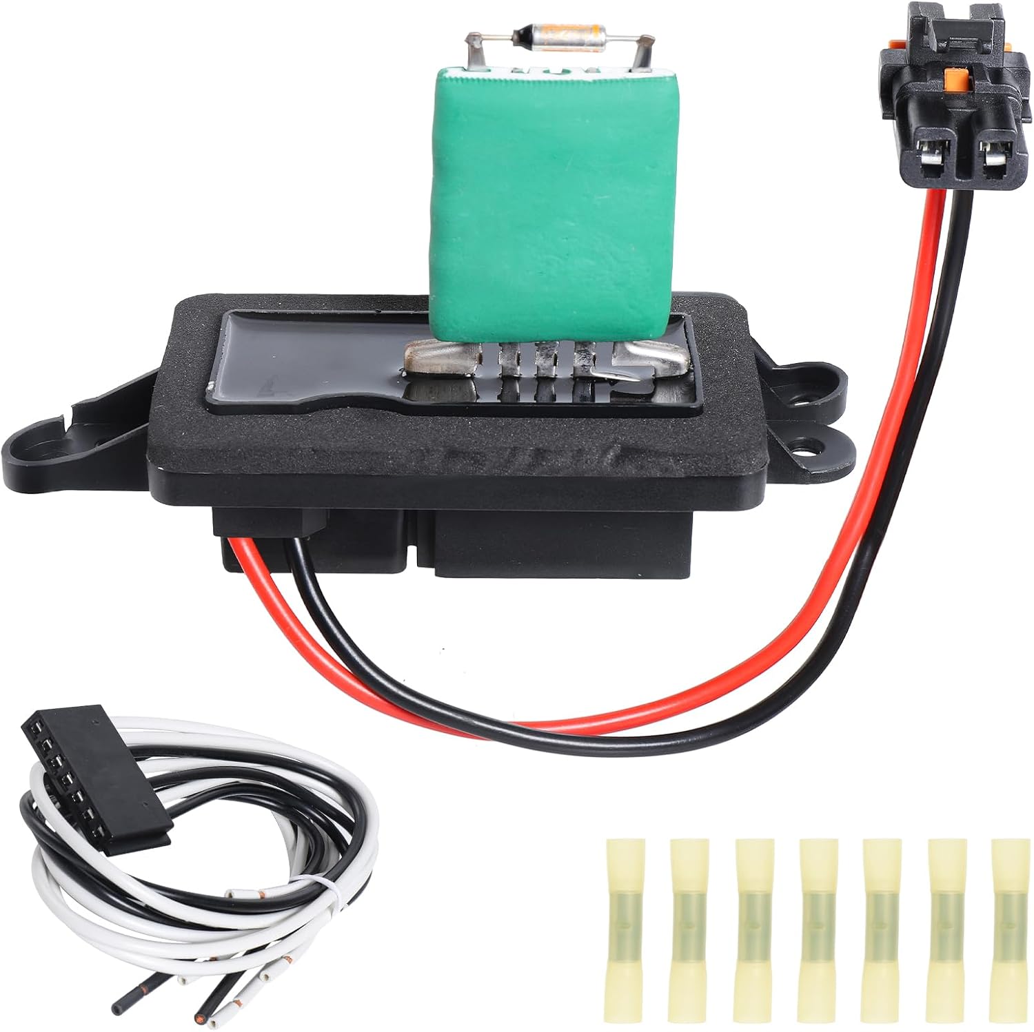 89019088 HVAC Blower Motor Resistor Kit with Harness Compatible with 2003-2006 Chevrolet Chevy Silverado Tahoe Suburban Avalanche & GMC Sierra Yukon & Cadillac Escalade - Replaces# 973-405,22807123