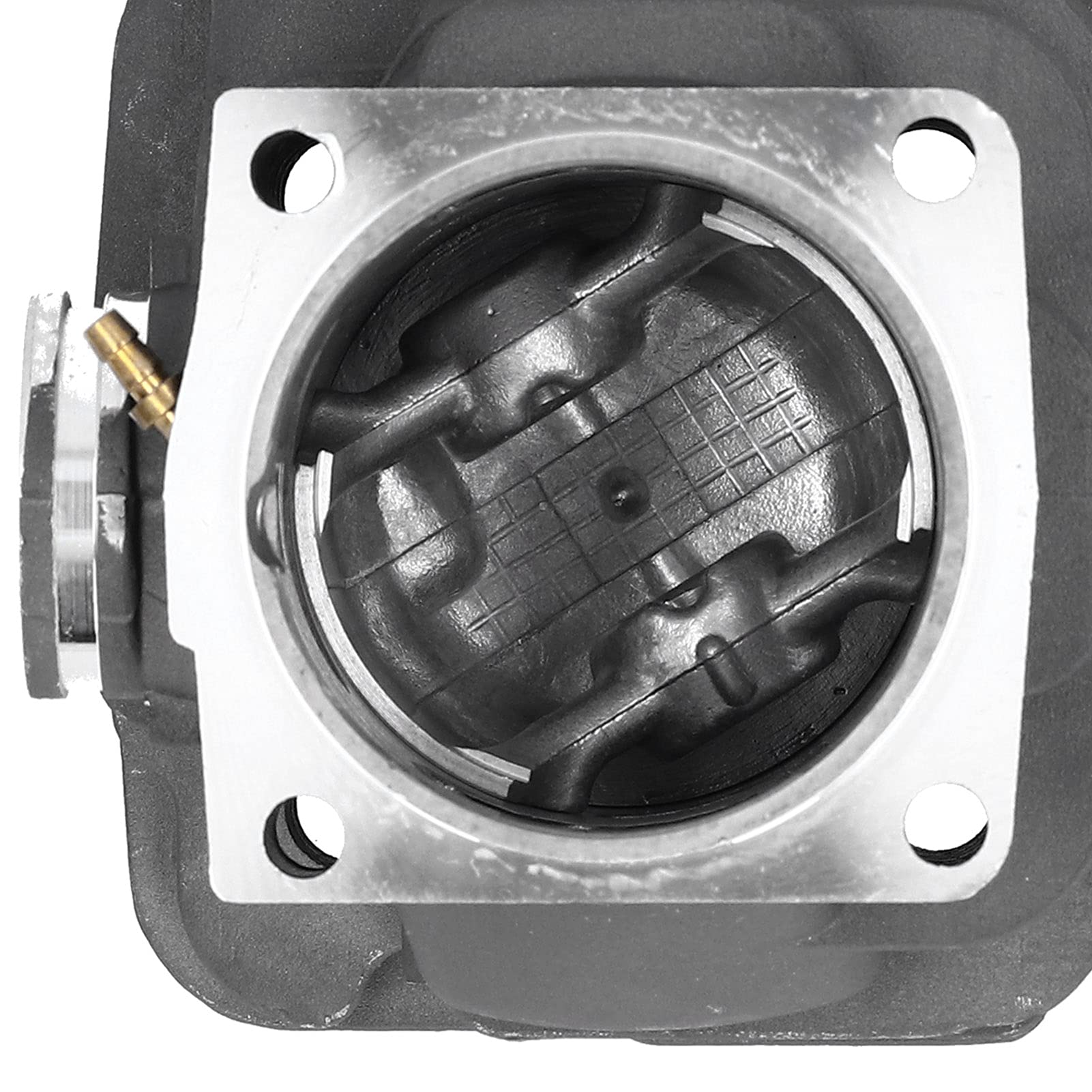 Omabeta Kit de Pistón de Cilindro de 56mm para Accesorios de Motosierra 395 395XP, Juego de Repuesto de Alta Dureza Fácil de Montar