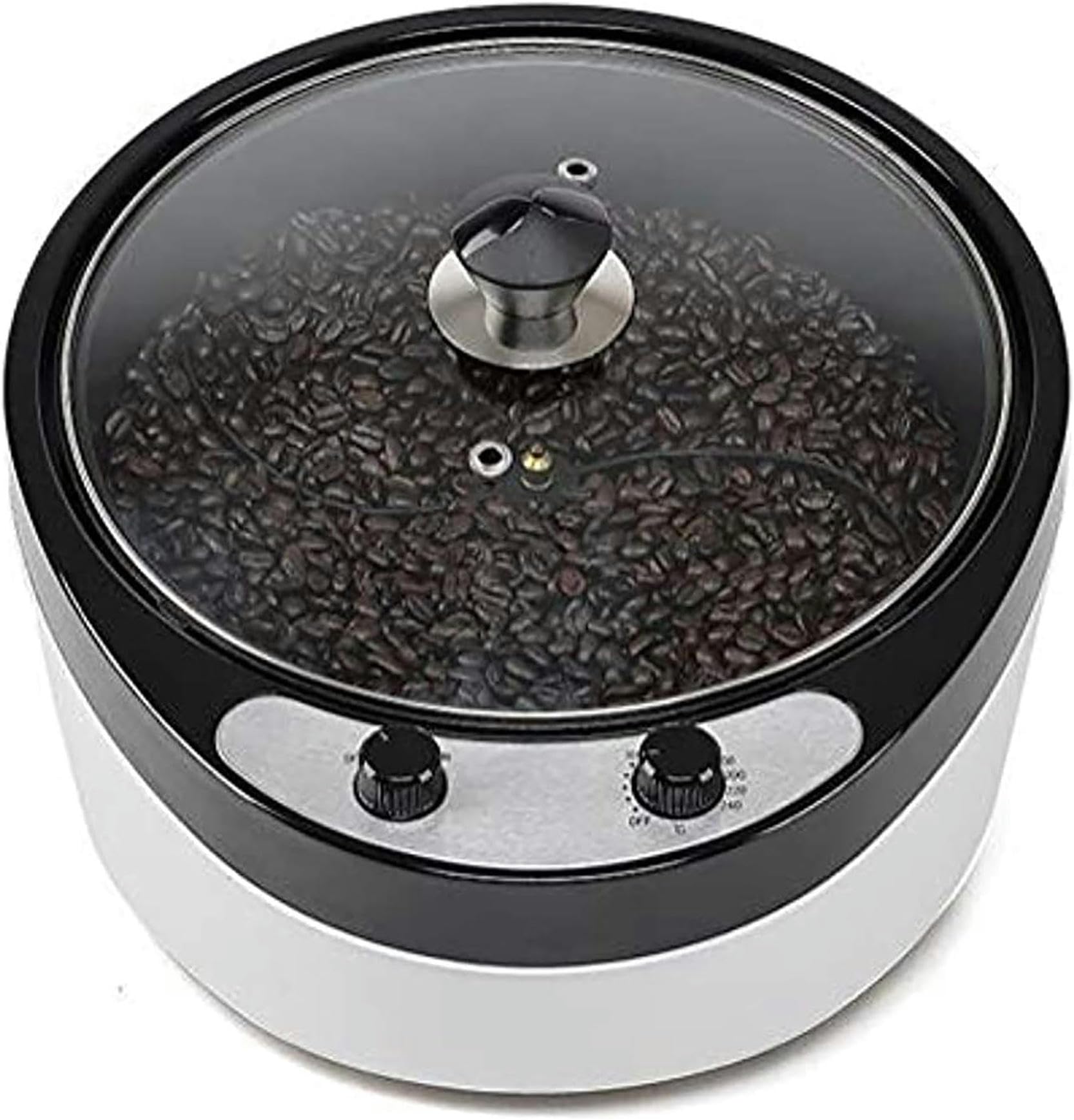 Tostatrice Per Caffè In Grani 1200W Macchina Per Tostare Il Caffè Macchina Per Il Forno Domestica Con Regolazione Della Temperatura, Per Caffè, Fagioli Crudi, Arachidi, Cereali, Spezie Da Forno,-1