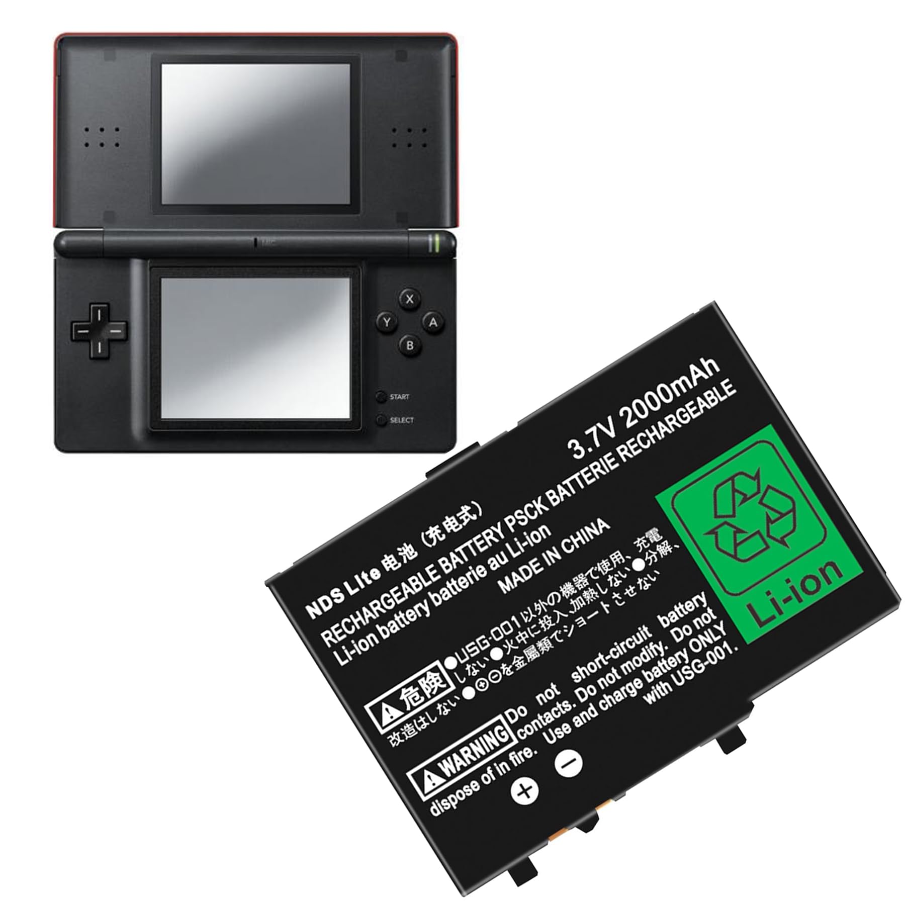Amazon.com: TAYUZH USG-003 Battery for Nintendo DS Lite/NDS Lite