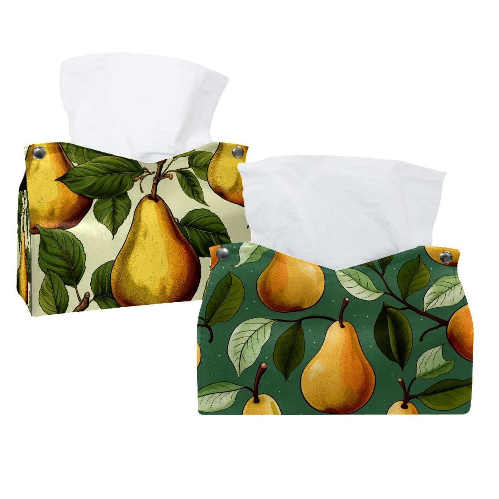 Boîte à mouchoirs décorative poire pour commode de chambre et salon