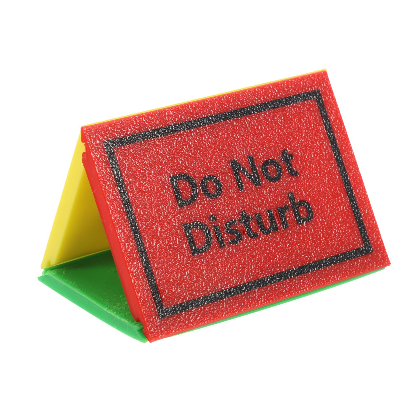 GARVALON Universal Indoor Compact Table Sign Triangle Sign Decor for Office Room Status Indicator Flags