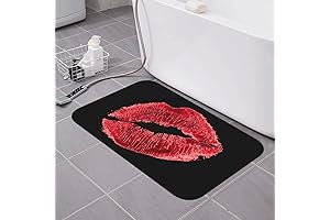 Luscious Lip Bath Mat: Adorn Your Bathroom with Kissable Comfort