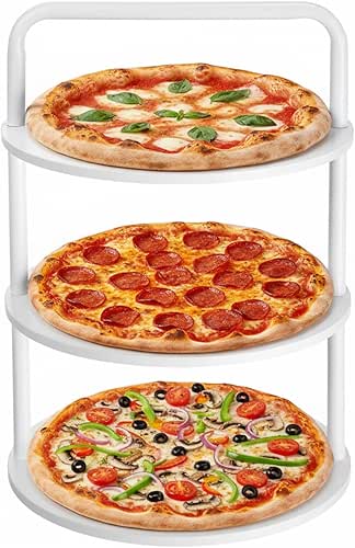 Lallisa Large Pizza Stands for Party, Wooden Pizza Stands 3