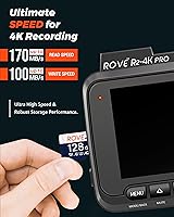 Vista 2 de ROVE Ultimate Micro SD Card microSDXC 128GB tarjeta de memoria con USB 3.2 tipo C lector de tarjetas 170MB/s C10, U3, V30, 4K, A2 para Dash Cam