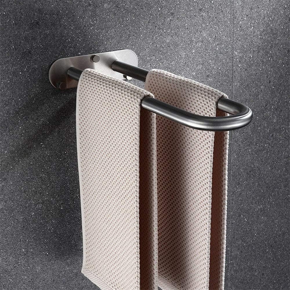 Towel Rack,Stainless Steel Double Towel Bar,Bathroom Armrest,Kitchen Rag Stand,Creative Rust Towel Rail/a/36Cm(14Inch)