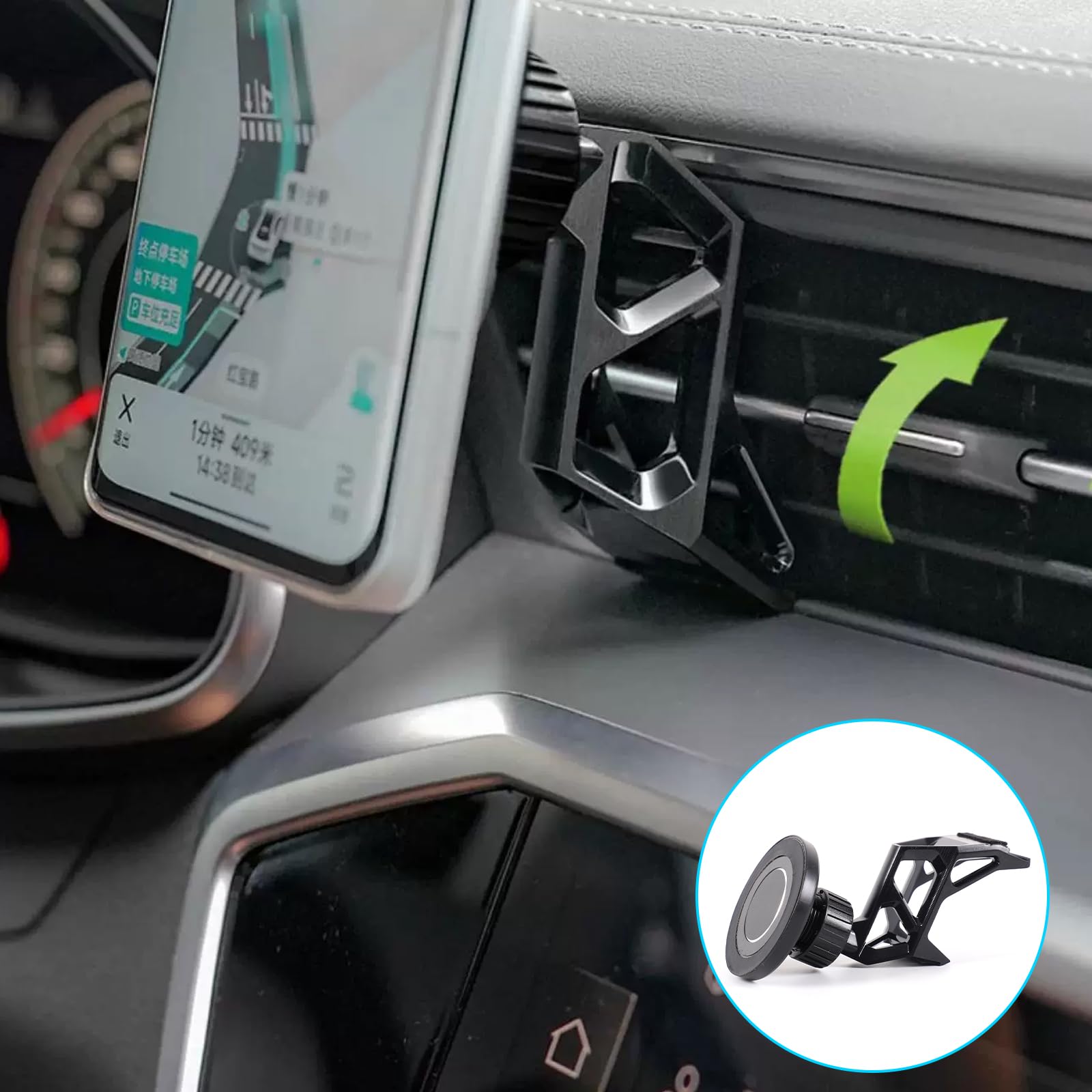 Magnetsauch Support de téléphone portable compatible avec Audi A6L C8/A7