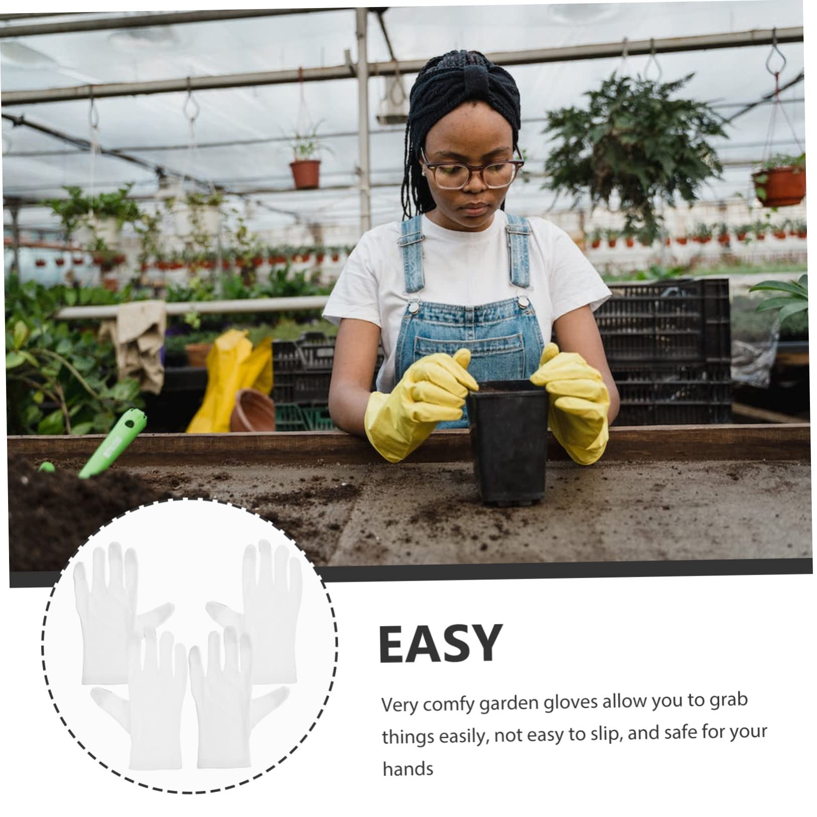 Hemobllo 8pares Guantes De Jardinería De Thin Antideslizantes Comodidad y Flexibilidad Para Uso Exterior
