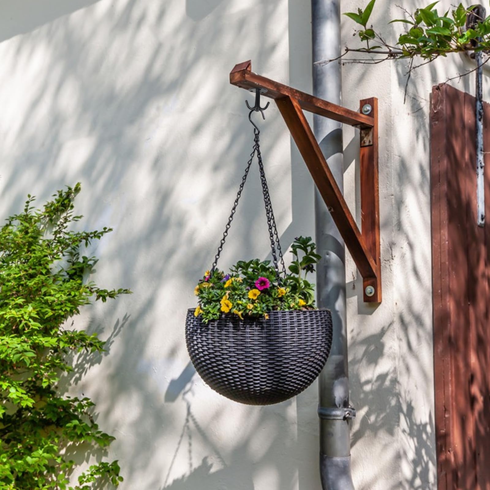 6 stuks metalen haken, plafondhaken lichthaken 68 mm, pokkenhaken met schroeven, belasting tot 8 kg, high-performance haken voor Europese lampen, plafondventilatoren, bloemenmand, decoratiehouders