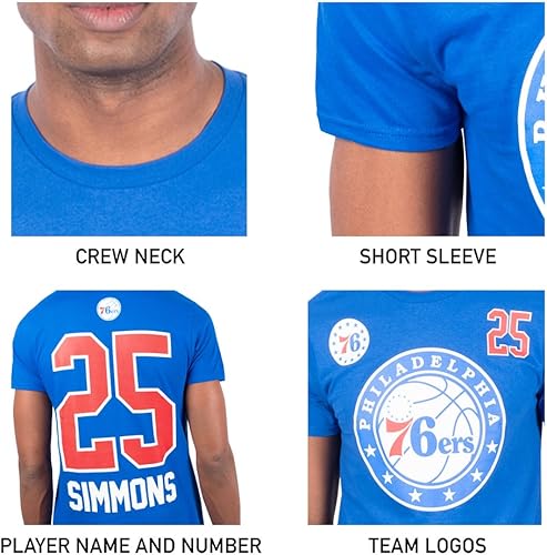 Miniatura 5 de Ultra Game Camiseta de manga corta con nombre y número del jugador de la NBA