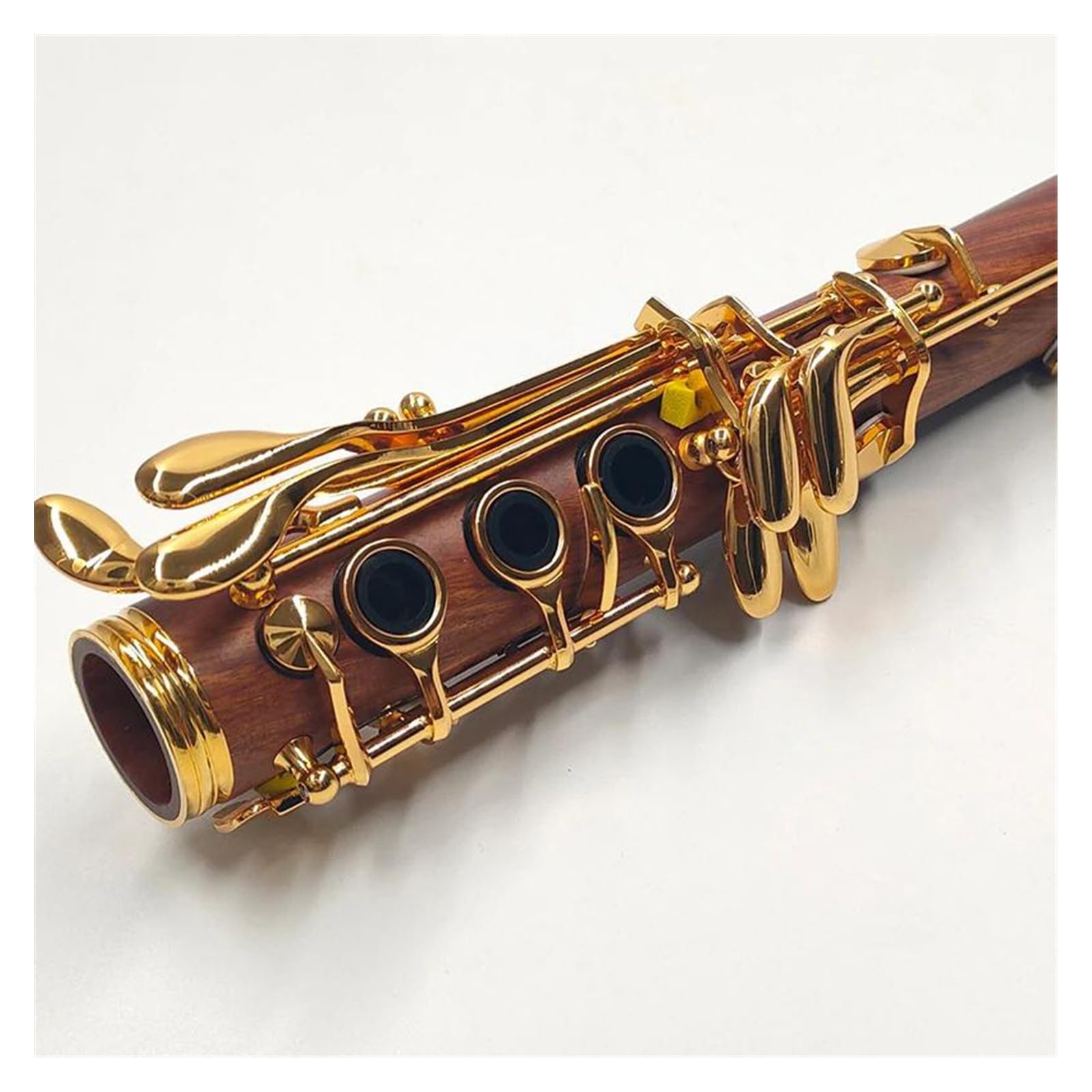 Corpo In Legno Di Sequoia Clarinetto Chiavi In ​​Do Chiavi Placcate In Oro Clarinetto Con Accessori
