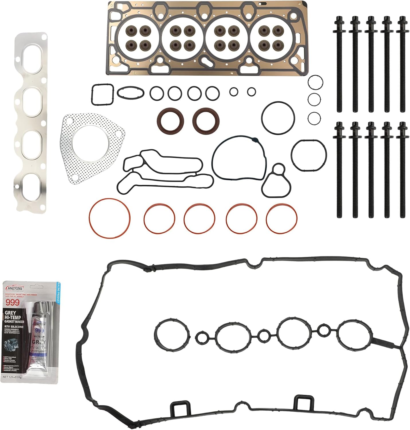 Head Gasket Set Kit, Engine Cylinder Head Gasket Kit Fit for 2011-2015 Cruze 1.8L, 2013-2016 Encore, 2013-2016 Trax, 2012-2016 Sonic Automotive Replacement Gasket OEM HS26516PT1