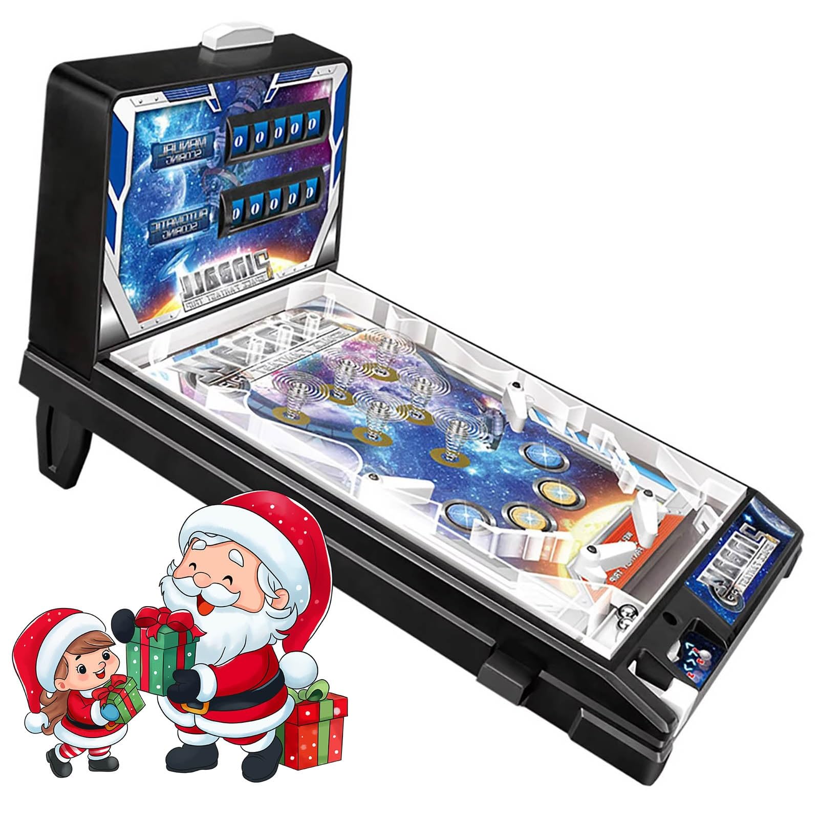 Flipper Électronique de Table Jouet pour Garçons et Filles Âgés 6 + Ans Jeux de Cerveau & Mémoire & Rapidité Flipper Jeu avec Musique 2h45 d’Histoires Incluses