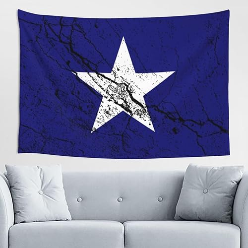 LIFANGMI Bonnie Blue Flag Texture Effect Tapestry Wall Hanging 60x40 Inch Bedroom Living Room Dormitory Home Decoration Wall Tapestry