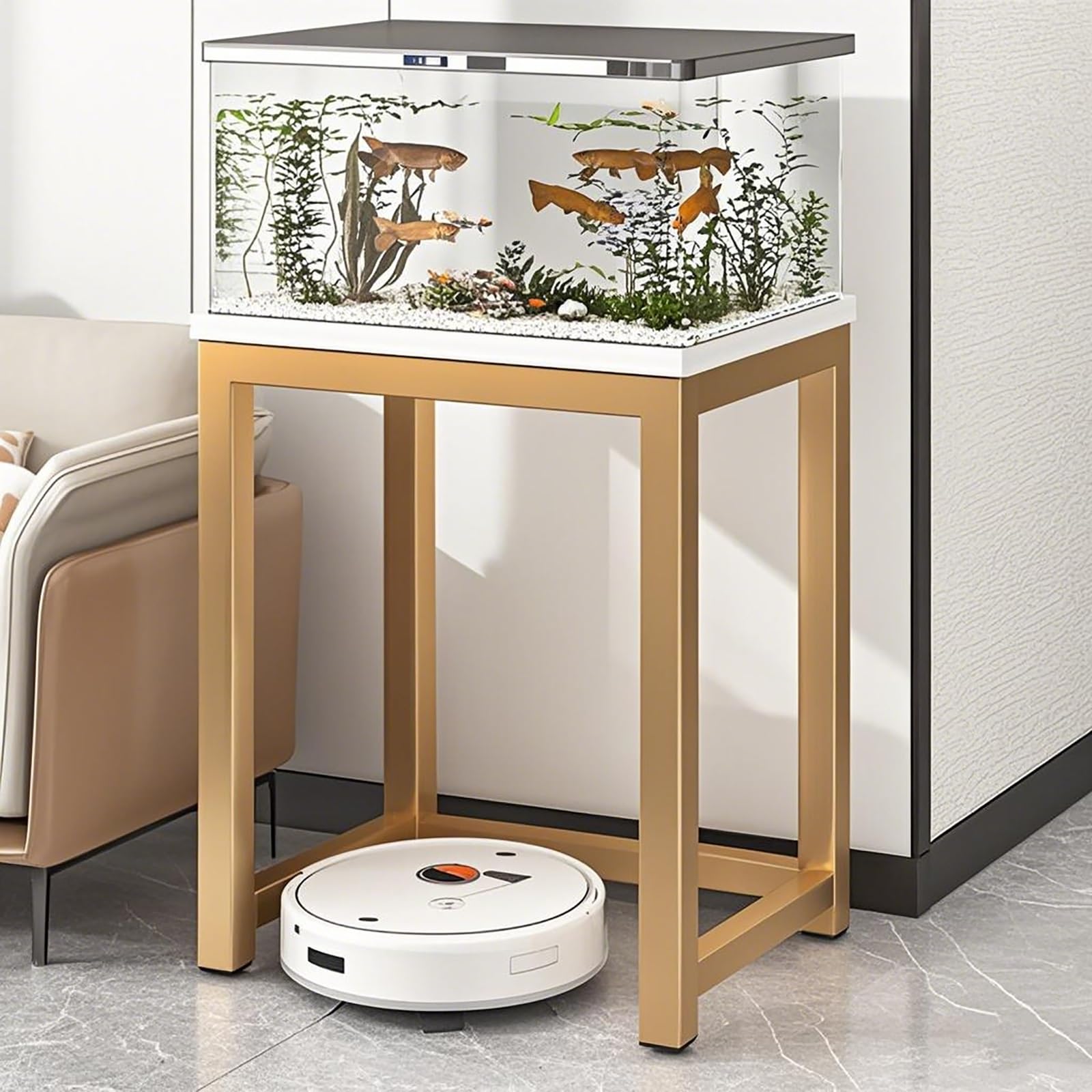 Support d'aquarium durable au design minimaliste chic