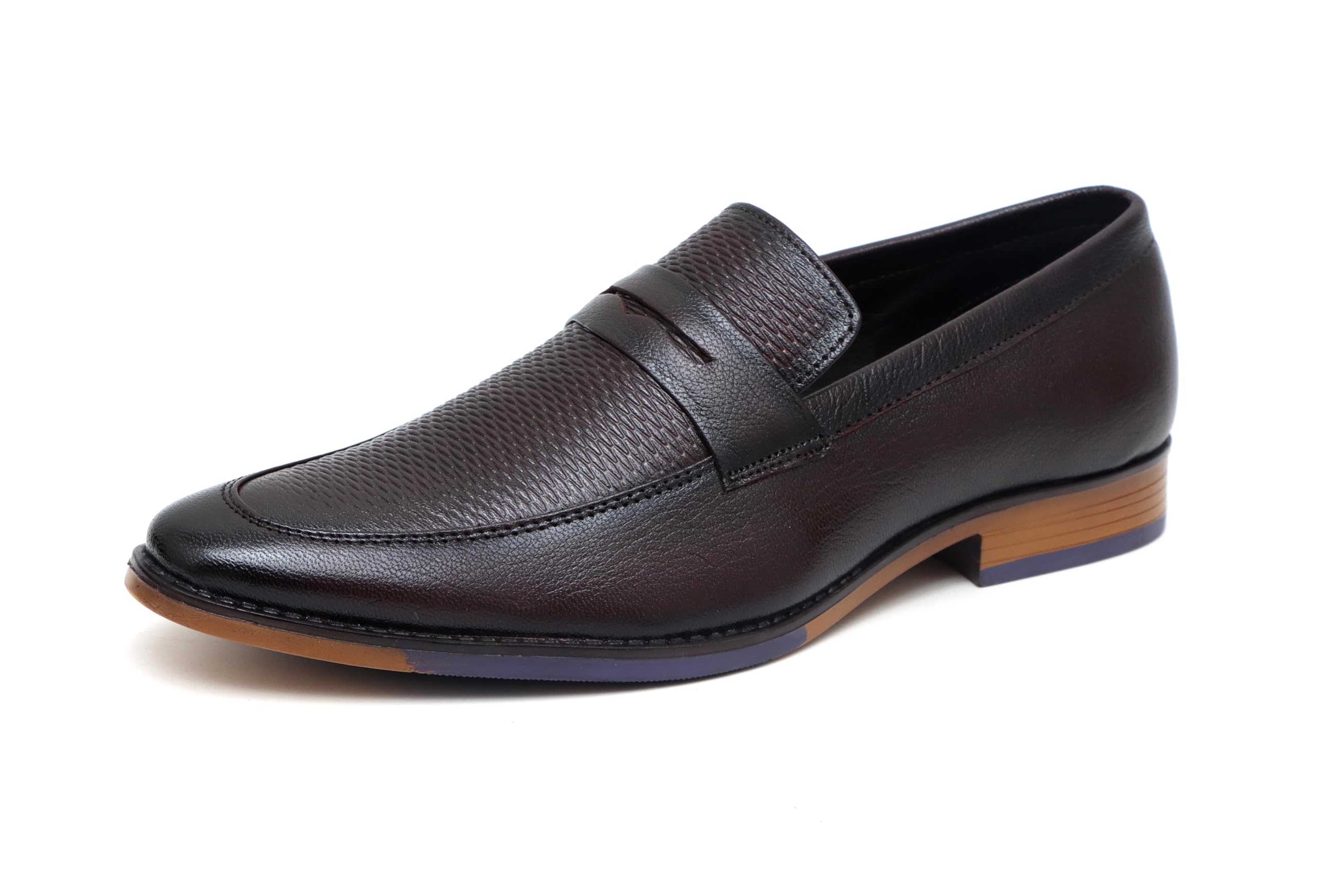 ARAMISH Brown Genuine Leather Padded Slip On Loafer Shoes for Men - 10 UK (B0CX9BG4C4) Amazon Price History, Amazon Price Tracker