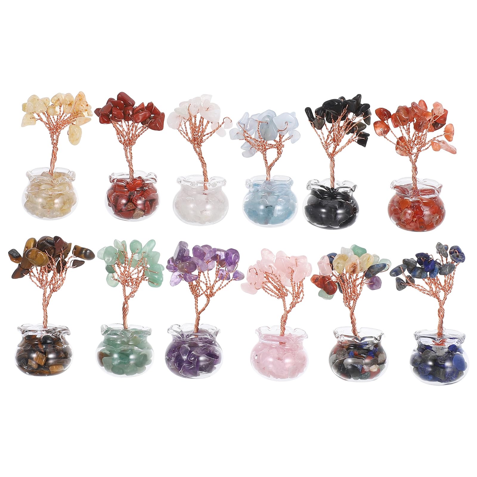 Arbre à argent en cristal mini bonsaï de table déco salon maison - 2
