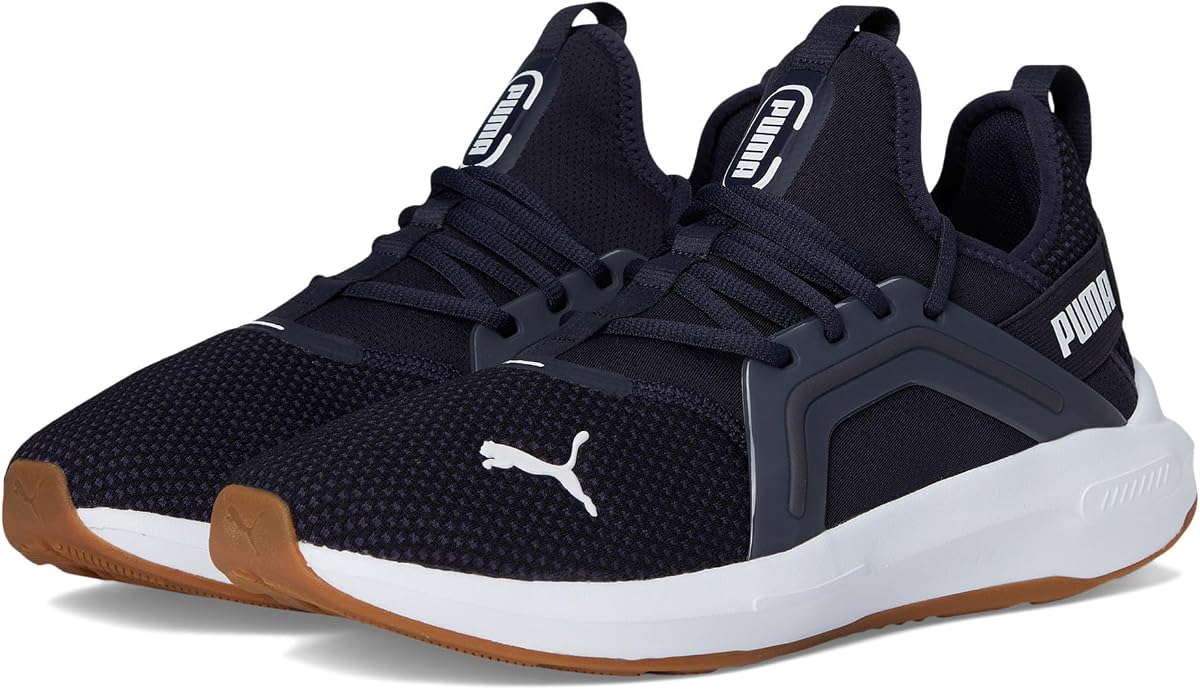 PUMA Mens Softride Enzo 5 Premium Lace Up Running Sneakers Shoes - Black