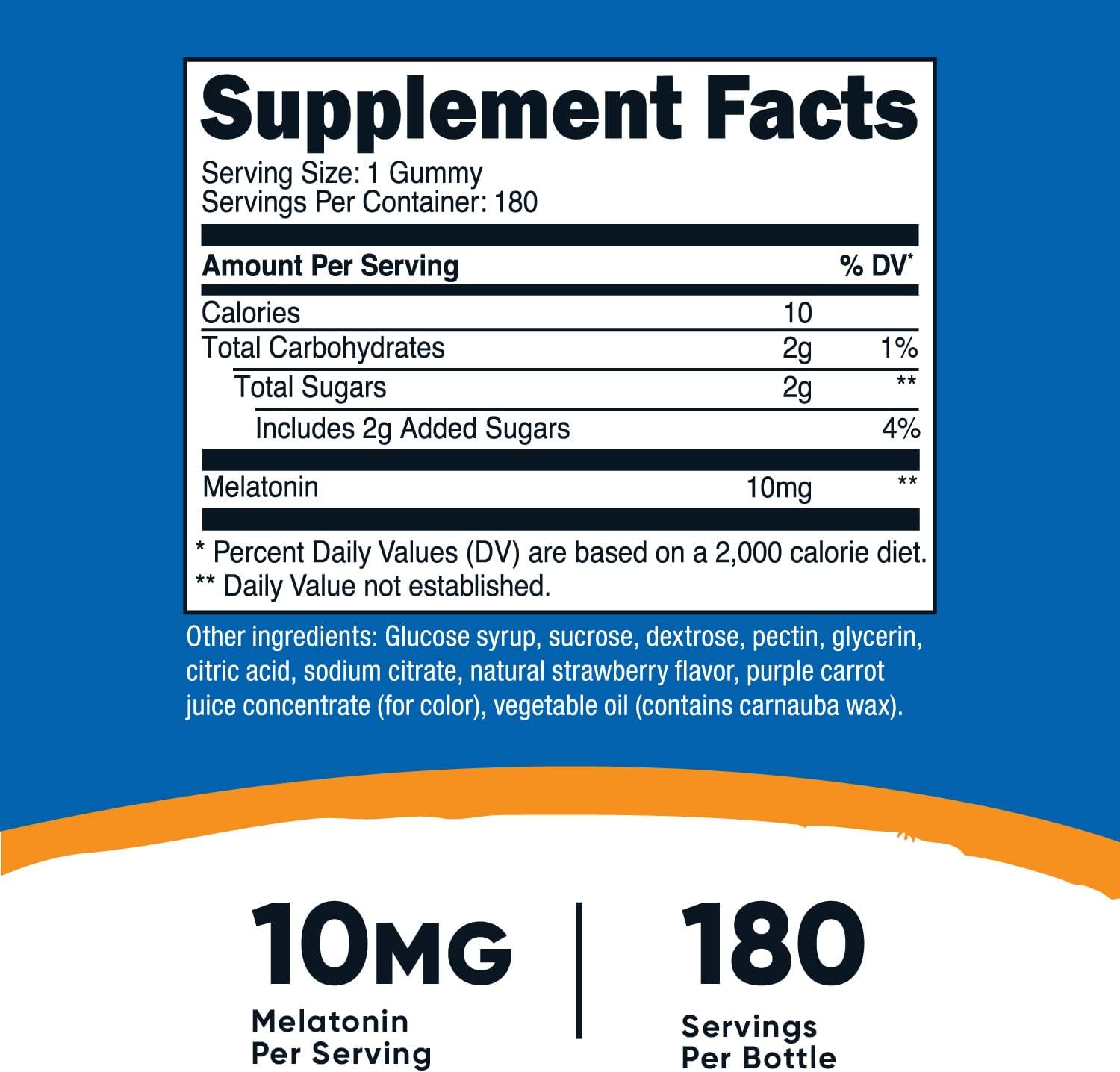 Nutricost Melatonin 10mg