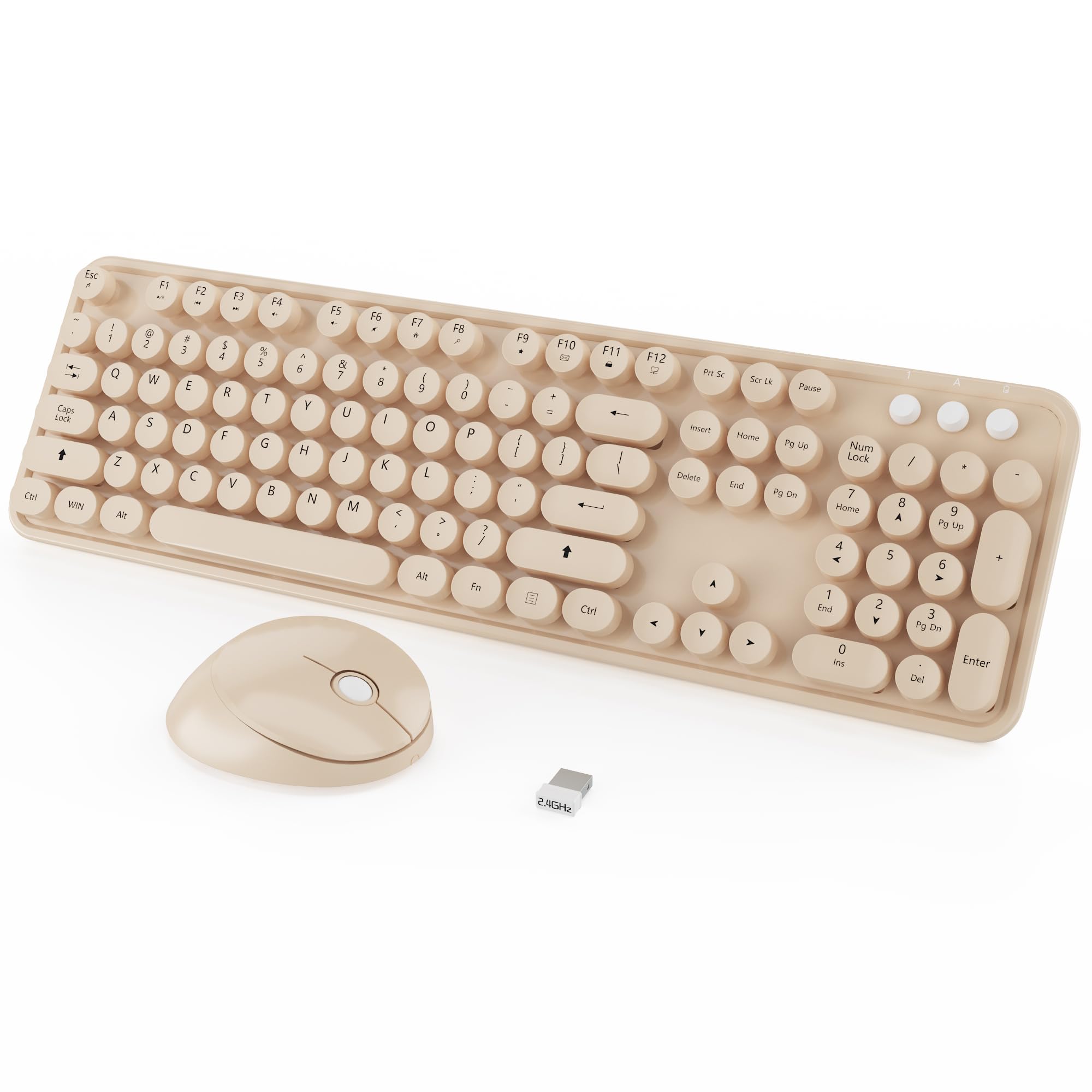 Amazon.com: Wireless Keyboard,KOOTOP Cute Colorful 104 Keys