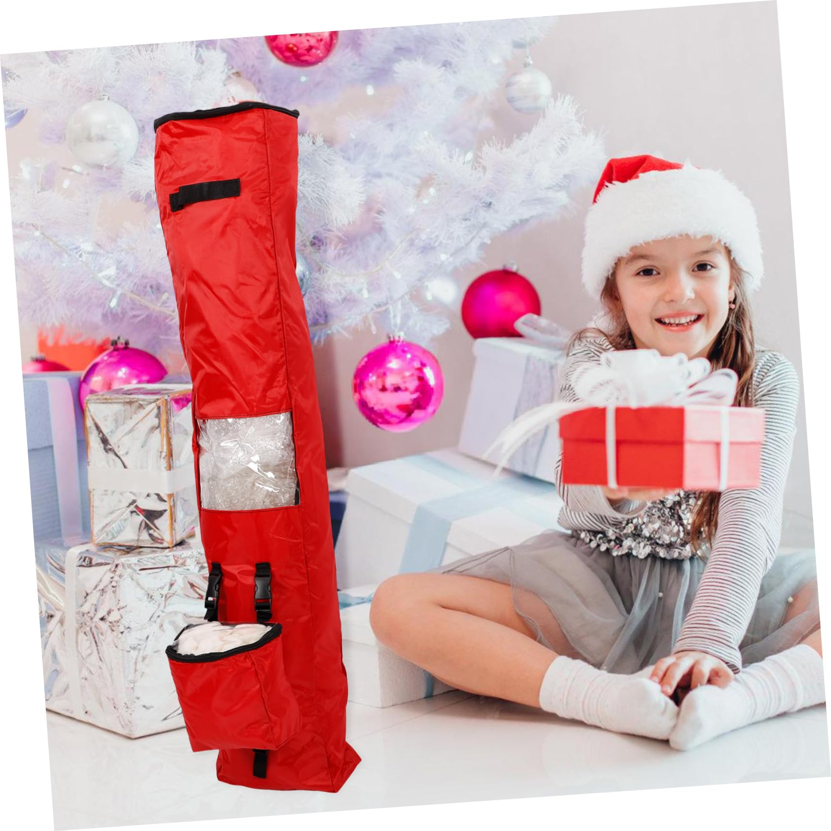 TOPBATHY 2 Stück Farbige Papier Aufbewahrungstasche Taschen Verpackungspapier Verpackungsbeutel Papier Aufbewahrungstasche Tragbare Tasche Weihnachtstasche
