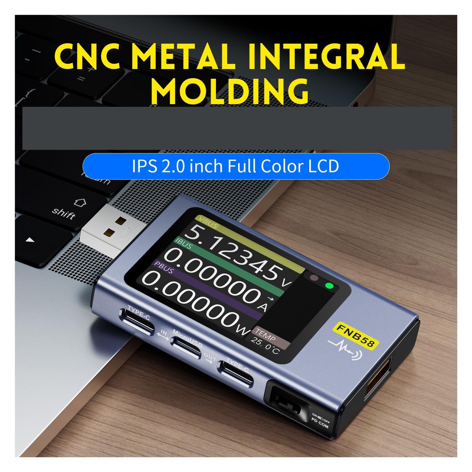 OSJYEGW003C USBテスター 電圧計 電流計 TYPE-C 急速充電検出トリガー 容量測定 リップル測定 電流 電圧チェッカー、 USB  バッテリーテスター 電圧計 電流計 TYPE-C 急速充電検出 トリガー容量測定 リップルモニター(4 USB バッテリーテスター 電圧計 電流計  TYPE-C 急速 ...