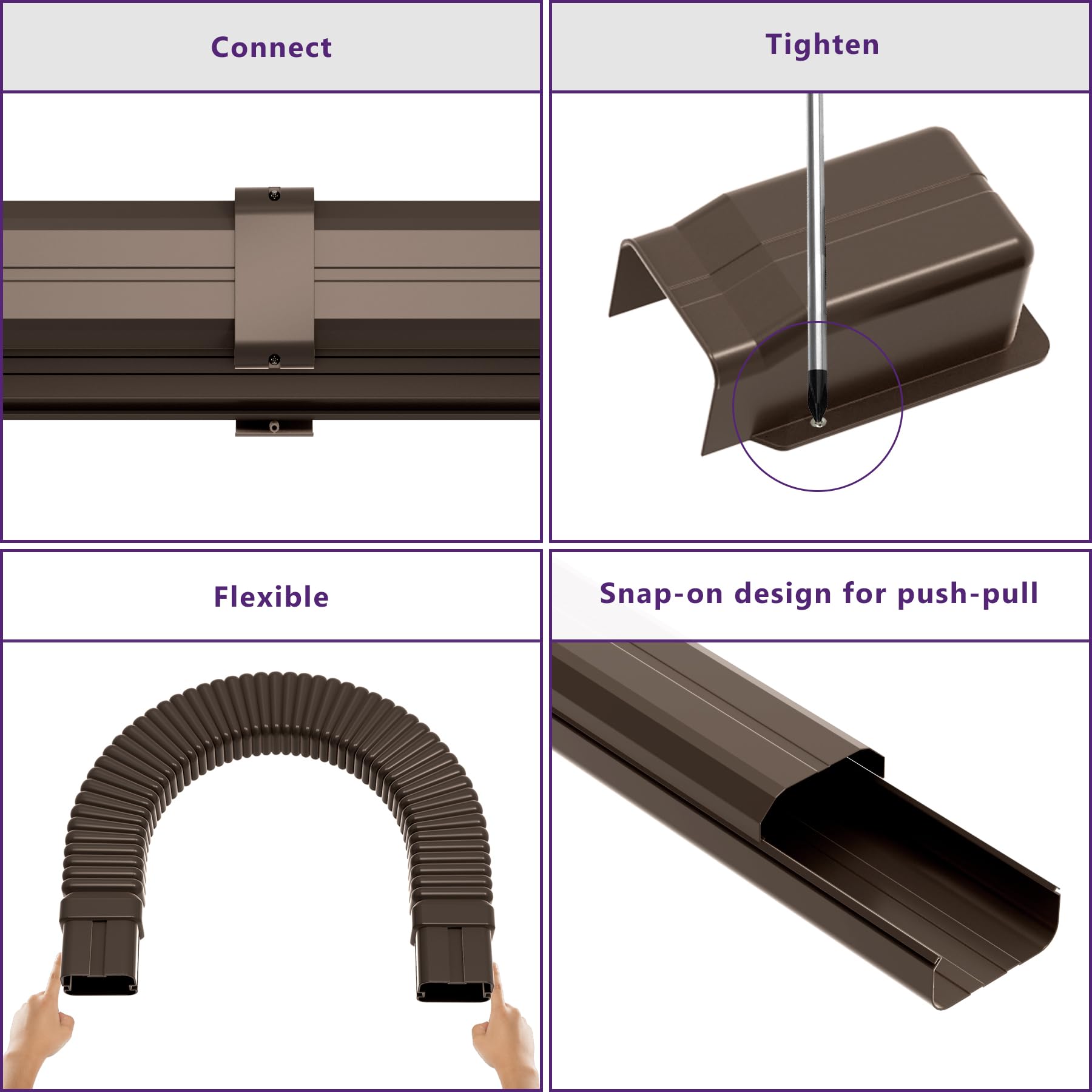 Mxclimate Kit De Cubierta De PVC De 4 Pulgadas De 14 Pies Para Mini Aire Acondicionado Dividido Y Central, Sistemas De Bomba De Calor De CA, Cubiertas